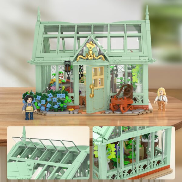 French Style Flower House Building Blocks Set