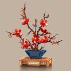 Plum Blossom Potted Plant Building Blocks Set - Image 2