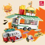 Movable Vintage Burger Truck Building Block Set - Image 2