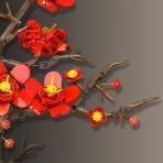 Plum Blossom Potted Plant Building Blocks Set - Image 3