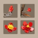 Plum Blossom Potted Plant Building Blocks Set - Image 4