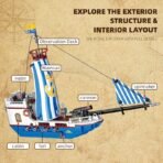 Royal Explorer Ship Building Block Set - Image 4