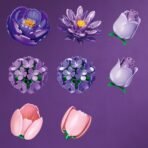 Flowers Rainbow Building Blocks Set - Image 3