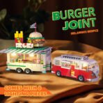 Movable Vintage Burger Truck Building Block Set - Image 5