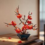Plum Blossom Potted Plant Building Blocks Set - Image 6