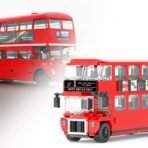 Vintage Double Decker Bus Building Blocks Set - Image 5