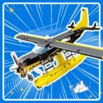 Seaplane Plane Building Block Set - Image 6
