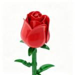 Red Rose Bud Building Block Set