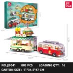 Movable Vintage Burger Truck Building Block Set - Image 6