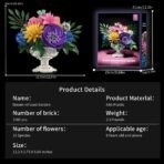 Botanicals Flower Bouquet Building Block Set - Image 2