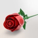 Red Rose Bud Building Block Set - Image 2