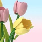Tulip Bouquet Building Block Flower Set - Image 3
