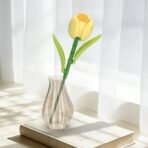 Yellow Tulip Building Block Flower Set - Image 4