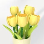 Yellow Tulip Building Block Flower Set - Image 5