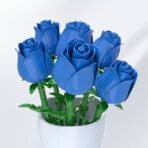 Blue Rose Bud Building Block Set - Image 5