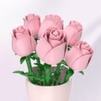 Pink Rose Bud Building Block Set - Image 5