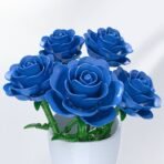 Blooming Blue Rose Building Block Set - Image 5