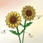 Sunflower Building Block Flower Set - Image 6