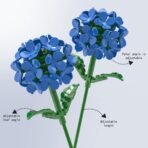 Hydrangea Building Block Flower Set - Image 6