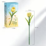Yellow Tulip Building Block Flower Set - Image 7