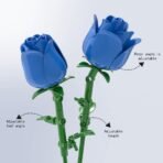 Blue Rose Bud Building Block Set - Image 7