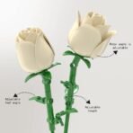 Cream Rose Bud Building Block Set - Image 7