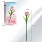 Pink Tulip Building Block Flower Set - Image 8