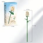 Cream Rose Bud Building Block Set - Image 8
