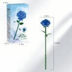 Blooming Blue Rose Building Block Set - Image 8