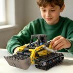 Xbert 2-in-1 Excavator & Bulldozer Building Sets, City Construction Vehicle Playset, Digger Toy Building Kits for Boys, Engineering STEM Toys Gift for Birthday - Image 7