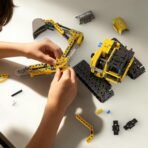 Xbert 2-in-1 Excavator & Bulldozer Building Sets, City Construction Vehicle Playset, Digger Toy Building Kits for Boys, Engineering STEM Toys Gift for Birthday - Image 8