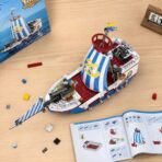 Xbert Pirate Ship Building Set, Sailboat Model Toy with Cannons, Anchor and Sails, Nautical Adventure Boat Building Blocks Kit for Kids, Ideal Gift for Boys and Girls, Ages 6+ - Image 8