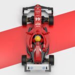 Xbert Race Cars Building Sets, High‑Speed Car Toy for Kids, Boys & Girls, Red Model Car Kits for Display and Play, Collectible Vehicle Blocks Set, for Racing Cars Fans