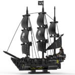 Xbert Pirate Ship Building Set - Black Pearl Ship Model with Display Stand, Desktop Decor Collectible for Men, Adult, Ship Building Blocks Toys for Display
