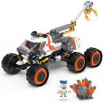 Xbert Space Explorer Rover Building Blocks Set with Robotic Arm, Ores & Astronaut