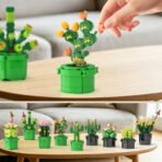 Xbert Succulents Building Blocks Set, Cactus Botanicals Plant Building Kit for Adults, Artificial Succulent Plants Desk Home Office Room Decor，Birthday Gifts for Women，Plant Lovers - Image 3