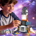 Xbert Versatile Modular Spaceship Building Blocks Set with 2 Astronauts Minifigures - Image 2