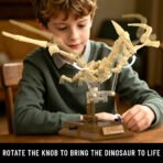 Xbert Pterosaur Dinosaur Fossil Building Block Sets, Dinosaur Skeleton with Movable Joints, Dino Desktop Decor Collectible, Educational STEM Toys for Boys，Ideal Gift for Dinosaur Lovers - Image 3