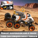 Xbert Space Explorer Rover Building Blocks Set with Robotic Arm, Ores & Astronaut - Image 3