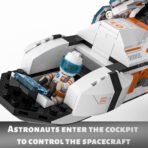 Xbert Versatile Modular Spaceship Building Blocks Set with 2 Astronauts Minifigures - Image 3