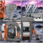 Xbert Space Base Building Sets, Tower Crane Toys with Space Truck & 2 Astronauts - Image 5