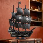 Xbert Pirate Ship Building Set - Black Pearl Ship Model with Display Stand, Desktop Decor Collectible for Men, Adult, Ship Building Blocks Toys for Display - Image 6