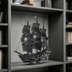 Xbert Pirate Ship Building Set - Black Pearl Ship Model with Display Stand, Desktop Decor Collectible for Men, Adult, Ship Building Blocks Toys for Display - Image 7