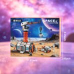 Xbert Space Base Building Sets, Tower Crane Toys with Space Truck & 2 Astronauts - Image 7