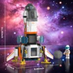 Xbert Versatile Modular Spaceship Building Blocks Set with 2 Astronauts Minifigures - Image 8